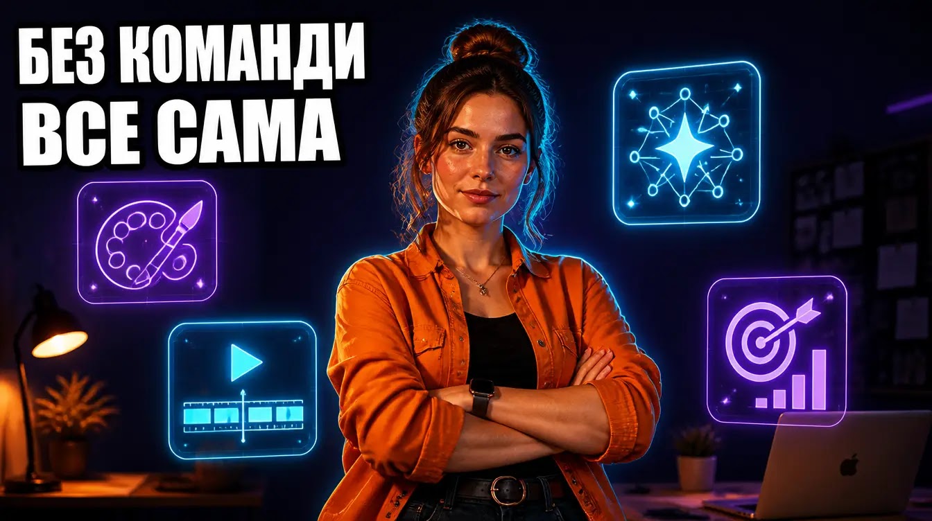 YouTube-обкладинка «БЕЗ КОМАНДИ — ВСЕ САМА»